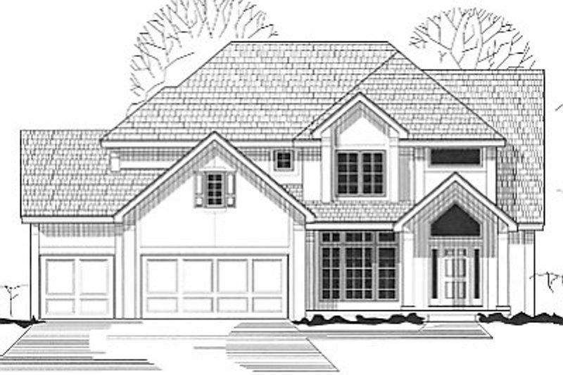 Traditional Style House Plan - 4 Beds 4 Baths 2605 Sq/Ft Plan #67-195