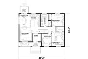 Bungalow Style House Plan - 3 Beds 1 Baths 1178 Sq/Ft Plan #23-2830 