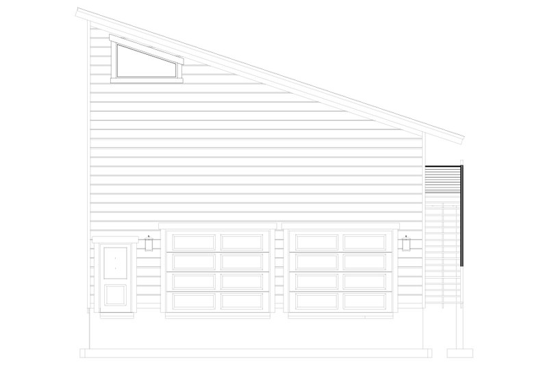 House Design - Exterior - Front Elevation 4 for Modern House Plan #1060-283, 1.5 bath