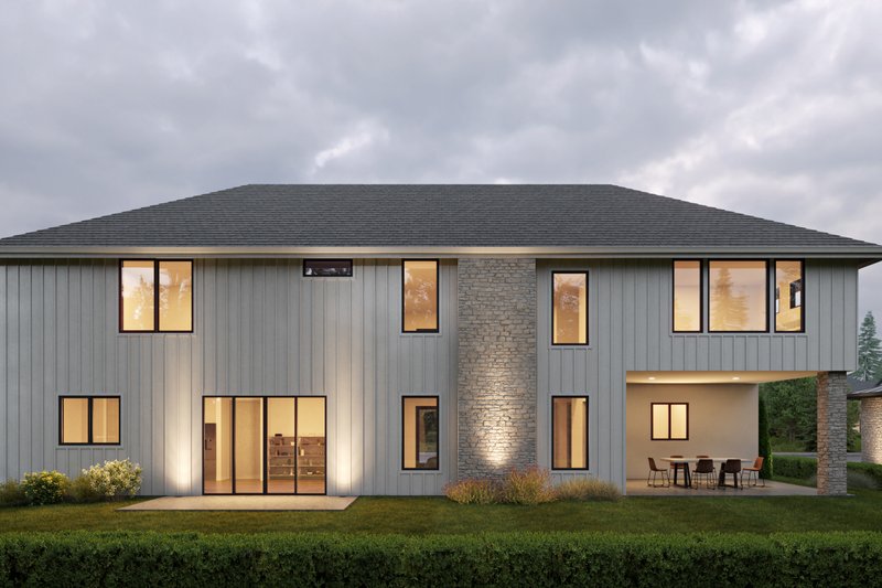 Architectural House Design - Exterior - Other Elevation 2 for Contemporary House Plan #1066-205 - 5 bed, 4.5 bath
