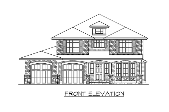 Exterior - Other Elevation for Traditional House Plan #132-105 - 2 bed, 2.5 bath