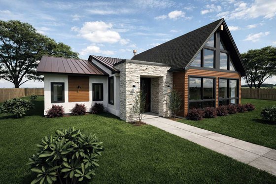 Exterior - Other Elevation for Cabin House Plan #1101-66 - 2 bed, 2 bath