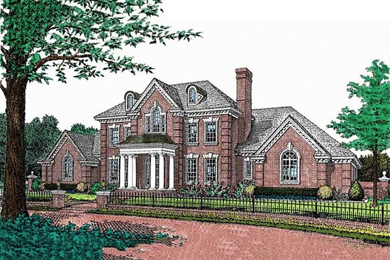Classical Style House Plan - 4 Beds 3.5 Baths 3793 Sq/Ft Plan #310-177
