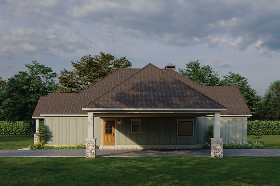 Exterior - Other Elevation for Craftsman House Plan #923-4 - 2 bed, 2 bath