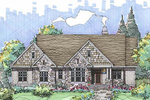 Craftsman Exterior - Front Elevation Plan #929-562