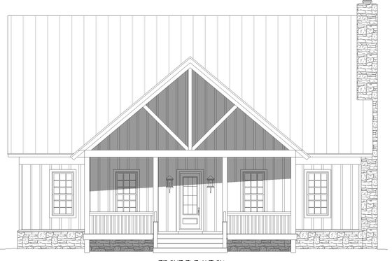 Exterior - Front Elevation 3 for Country House Plan #932-351 - 3 bed, 3.5 bath
