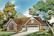 European Style House Plan - 3 Beds 2 Baths 1674 Sq/Ft Plan #312-259 