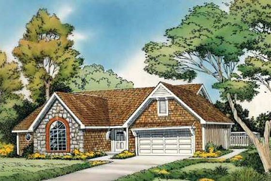 Exterior - Other Elevation for European House Plan #312-259 - 3 bed, 2 bath