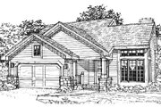 Ranch Style House Plan - 3 Beds 2.5 Baths 1448 Sq/Ft Plan #320-354 