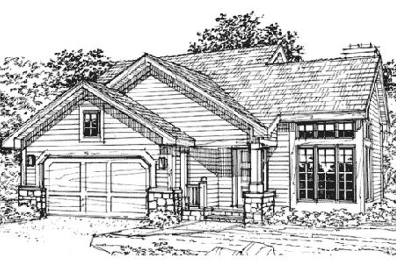 Ranch Style House Plan - 3 Beds 2.5 Baths 1448 Sq/Ft Plan #320-354