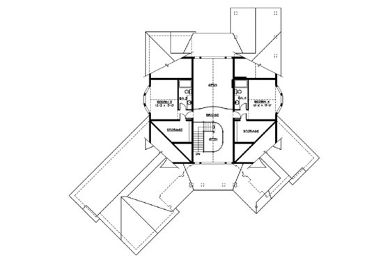 Floor Plan - Upper Floor for Craftsman House Plan #132-229 - 5 bed, 5 bath