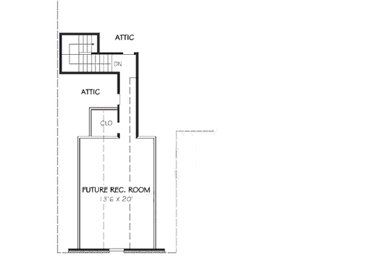 Floor Plan - Other Floor for European House Plan #424-187 - 3 bed, 2 bath
