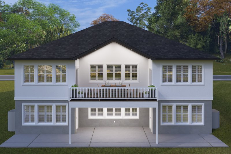 Home Plan - Exterior - Rear Elevation 1 for Craftsman House Plan #1060-503 - 2 bed, 2 bath