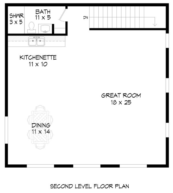 House Blueprint - Traditional Floor Plan - Upper Floor Plan #932-684