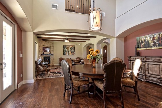 Interior - Dining Room for Mediterranean House Plan #80-221 - 5 bed, 4 bath