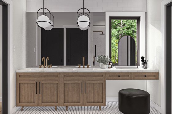 Interior - Master Bathroom 1 for Modern House Plan #455-499 - 3 bed, 2.5 bath