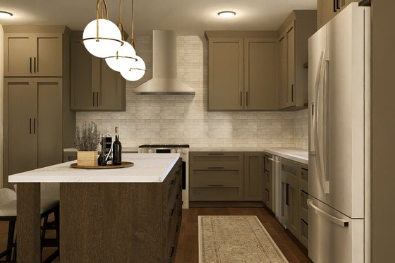 Interior - Kitchen 1 for Barndominium House Plan #1064-318 - 3 bed, 2.5 bath