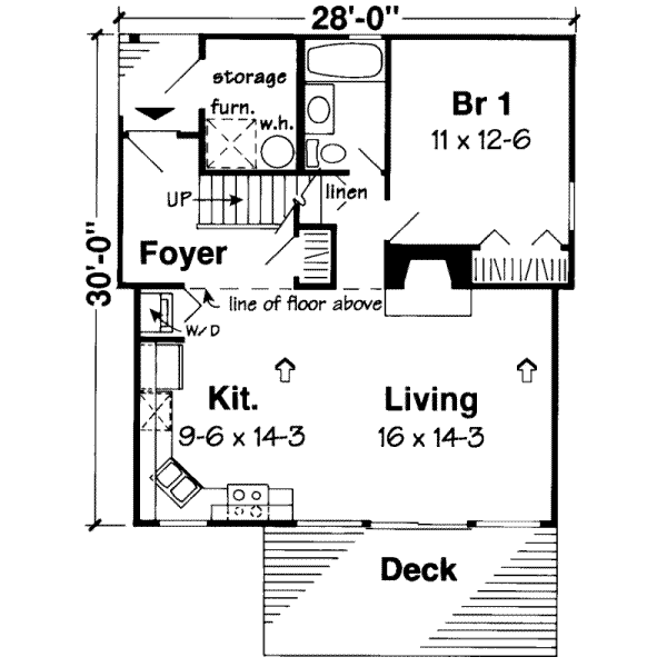 Contemporary Floor Plan - Main Floor Plan #312-413