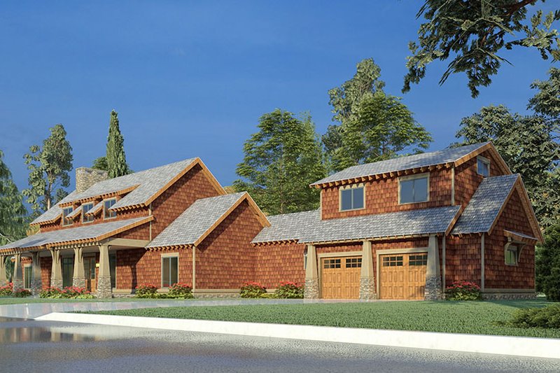 House Blueprint - Exterior - Other Elevation 1 for Country House Plan #923-195 - 4 bed, 3 bath