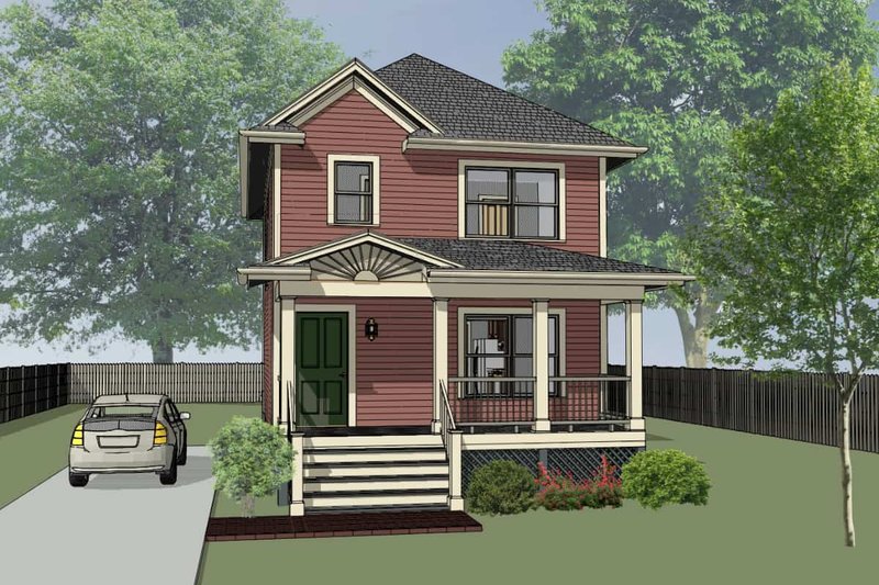 Architectural House Design - Cottage Exterior - Front Elevation Plan #79-121