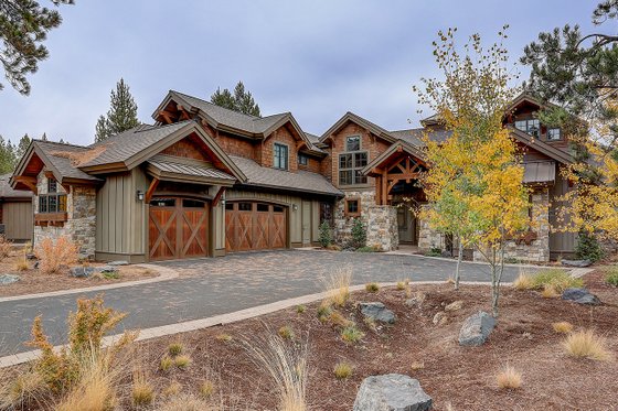 Exterior - Front Elevation 4 for Craftsman House Plan #892-27 - 5 bed, 5.5 bath