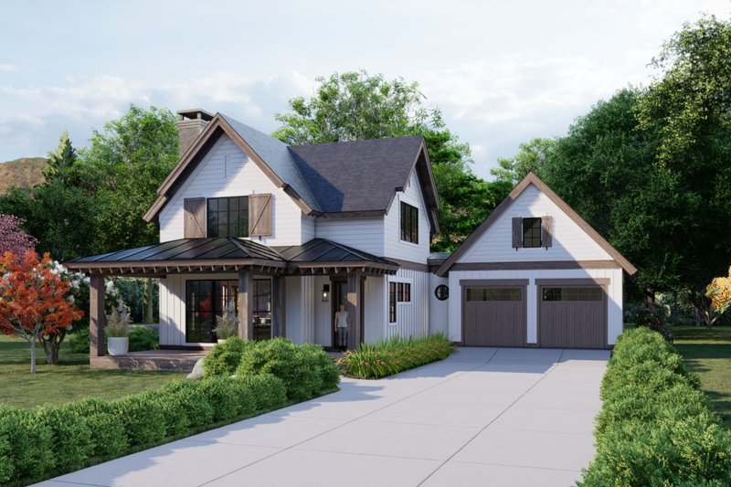 House Blueprint - Craftsman Exterior - Front Elevation Plan #1094-15