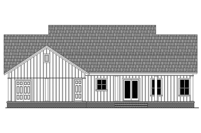 Architectural House Design - Exterior - Rear Elevation for Barndominium House Plan #21-451 - 3 bed, 2 bath
