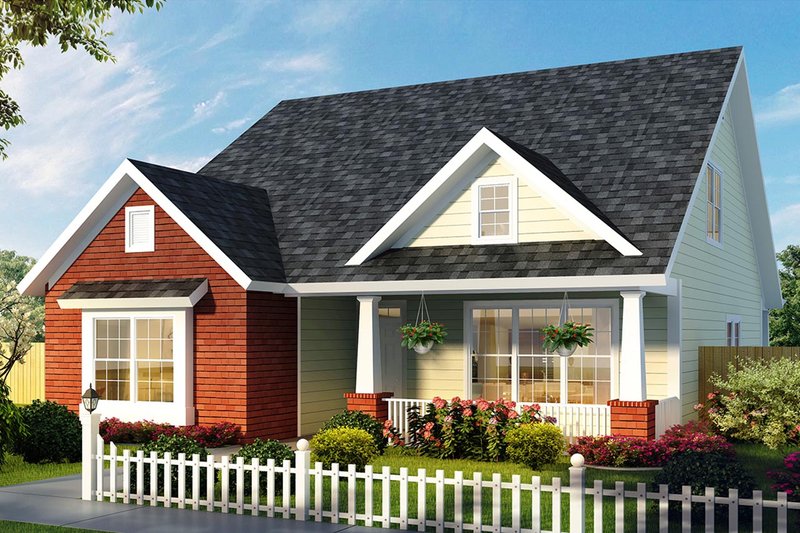 House Design - Cottage Exterior - Front Elevation Plan #513-2176