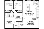 Country Style House Plan - 2 Beds 2.5 Baths 1500 Sq/Ft Plan #56-621 