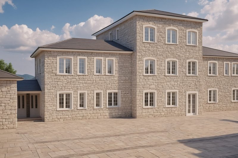 Dream House Plan - Exterior - Rear Elevation for European House Plan #542-9 - 5 bed, 7.5 bath