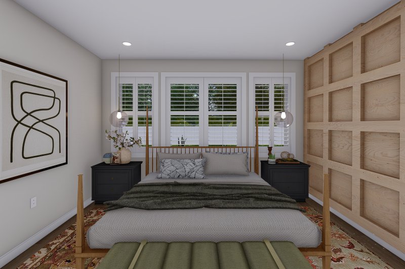Architectural House Design - Interior - Master Bedroom for Traditional House Plan #1060-143 - 3 bed, 2.5 bath