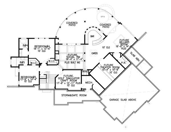 Craftsman Floor Plan - Other Floor Plan #54-391