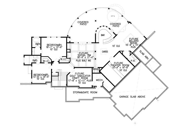 Home Plan - Floor Plan - Other Floor for Craftsman House Plan #54-391 - 3 bed, 3 bath