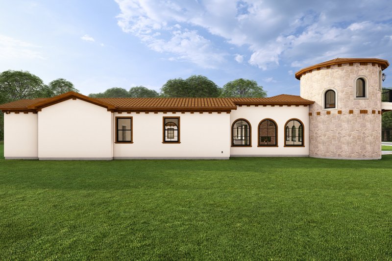 House Design - Exterior - Other Elevation for Mediterranean House Plan #1127-24 - 3 bed, 3.5 bath