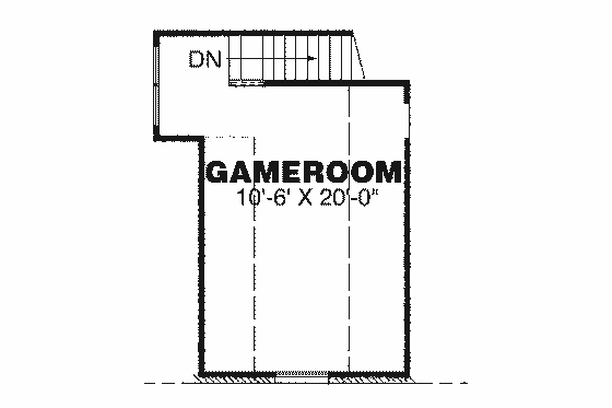 Floor Plan - Other Floor for Traditional House Plan #34-150 - 3 bed, 2 bath