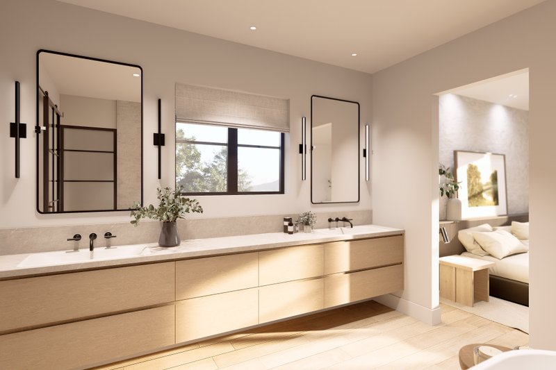 House Blueprint - Interior - Master Bathroom 1 for Farmhouse House Plan #1114-15 - 5 bed, 5.5 bath