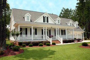 southern country cottage house designed in North Carolina by William Poole