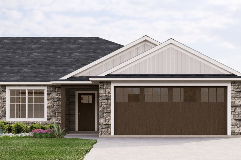 Home Plan - Exterior - Front Elevation 3 for Craftsman House Plan #1064-327 - 2 bed, 2 bath