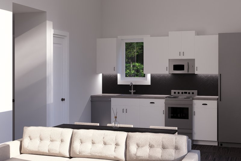 House Blueprint - Interior - Kitchen for Modern House Plan #513-2284 - 2 bed, 1 bath