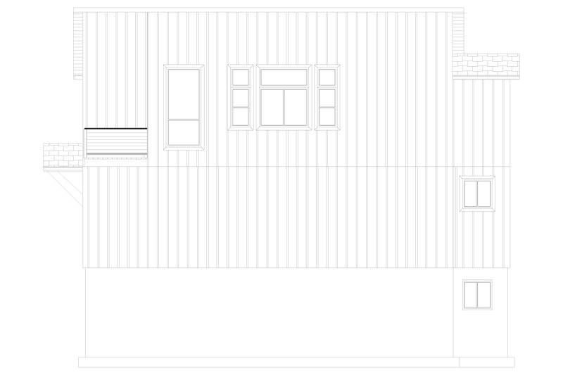 House Design - Exterior - Other Elevation 3 for Modern House Plan #1060-213 - 2 bed, 2.5 bath