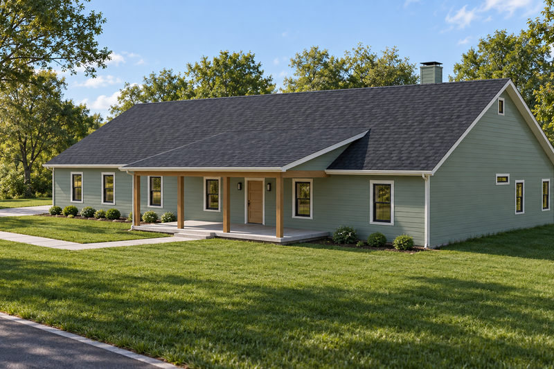 House Blueprint - Exterior - Other Elevation for Farmhouse House Plan #923-520 - 4 bed, 3 bath