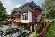 Contemporary Style House Plan - 9 Beds 6 Baths 4282 Sq/Ft Plan #1101-43 