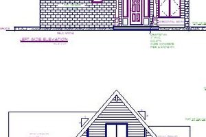 Left and Rear Elevations