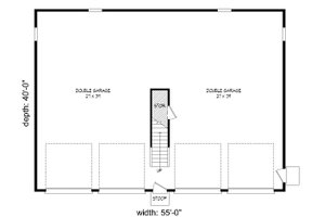 Floor Plan - Main Floor for Country House Plan #932-112, 0 bath