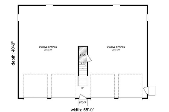 Floor Plan - Main Floor for Country House Plan #932-112, 0 bath