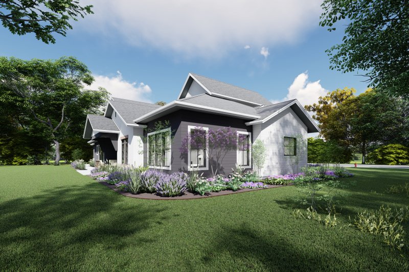 House Blueprint - Exterior - Other Elevation 3 for Traditional House Plan #1069-35 - 4 bed, 4.5 bath