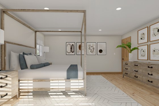 Interior - Master Bedroom 2 for Traditional House Plan #1060-15 - 4 bed, 3.5 bath