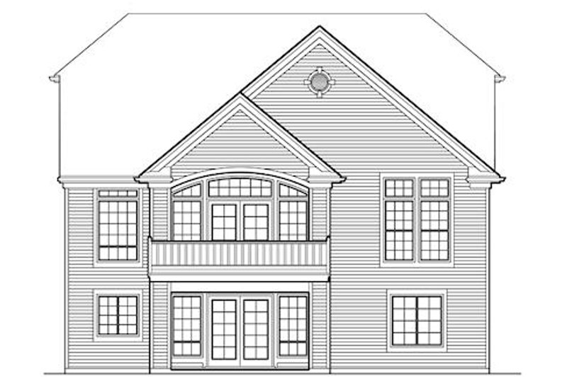 Dream House Plan - Exterior - Rear Elevation for Traditional House Plan #48-420 - 4 bed, 3 bath