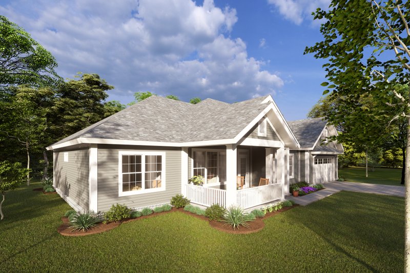 Dream House Plan - Exterior - Other Elevation 1 for Cottage House Plan #513-2193 - 3 bed, 2 bath