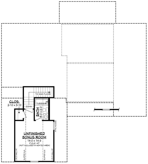 Dream House Plan - Farmhouse Floor Plan - Upper Floor Plan #430-405